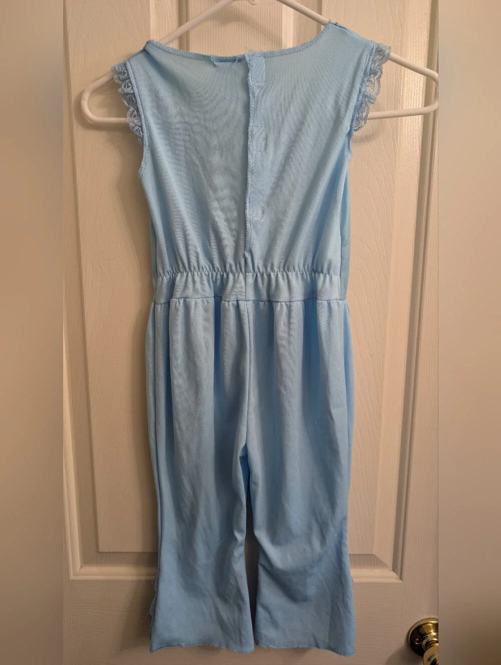 Toy Story Bo Peep Light Blue Girls' Lace-Panel Play Romper XS